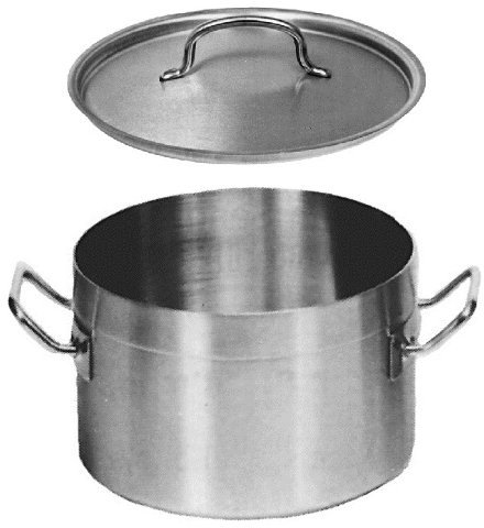 Olla con tapa y borde reforzado CNS 50 cm de diámetro / 60,0 litros