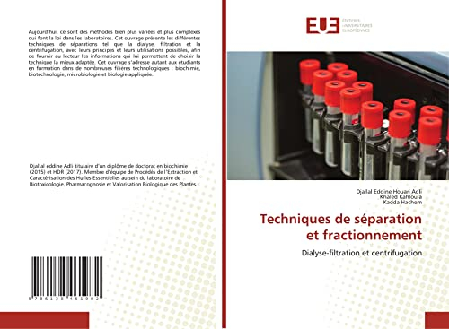 Techniques de séparation et fractionnement: Dialyse-filtration et centrifugation