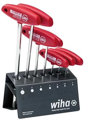 Wiha hex screwdriver set 7 piece set 2-8 mm T-Handle in Workshop Stand