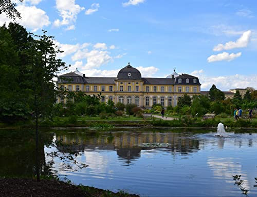hansepuzzle 31466 - Poppelsdorfer Schloss Puzzle 1000 Teile - Gebäude Puzzle mit hochwertiger Aufbewahrung: Kartonbox und wiederverschließbarem Beutel - Format 60 × 46 cm