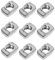 OUNONA 100 Stücke T-Mutter Hammermutter Slim T-Nut M5 Gewinde (M5x10x6)