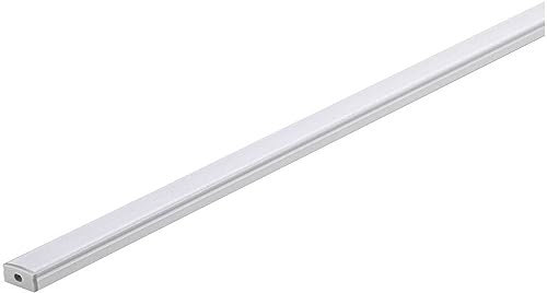Paulmann 70518 LED Strip Profil Base Weißer Diffusor 2m Alu eloxiert, Satin Profil für Leuchtstreifen