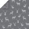 Stoff Meterware Hirsch Jacquard - Weihnachten, Winter, Decken, Plaids, Kinder, Deko, Tischdecke, Vorhänge, Kissen, Nähen, Basteln, DIY (Grau)