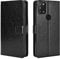 Alcatel 3X 2020 Hülle [Brieftasche] [Klammerfunktion] [Kartenfächer] [Magnetic Flip Cover] Kompatibel mit Alcatel 3X 2020 Smartphone(Schwarz)
