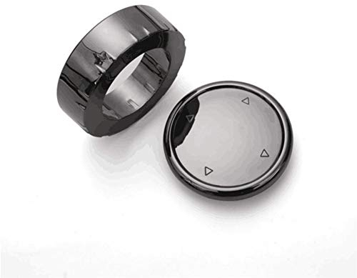 Multimedia Knopf Abdeckung, Auto Multimedia Knopf Idrive Knopf Auto Multimedia Large Knob Cover Button Trim Autoinnenausstattung Kompatibel mit Neue 123 5er X1 X3 X5 X, Schwarz