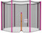 Cliselda Sicherheitsnetz für Trampolin 305 cm 8 Stangen,Gartentrampolin Ersatznetz,Trampolin-Zubehör,Sicherheitsnetz,mit Reißverschluss, UV-beständig - Rosa