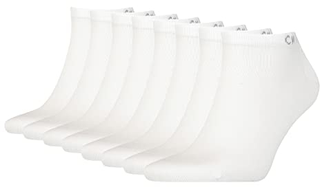 Calvin Klein 4 Paar Low Cut Sneaker Socken Herren Kurzsocke, Farbe:White, Socken & Strümpfe:39-42, 701218707