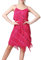 Hahaemma - Abito da donna con nappe anni ‘20, abito con frange, con spallini, stile Great Gatsby, costume da donna per feste, Carnevale, Cocktail party, Paillette-rosa, XL