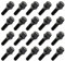 20x Radschrauben M12x1,5 Radbolzen Kegel 60° Kegelbund SW17 35mm Schwarz