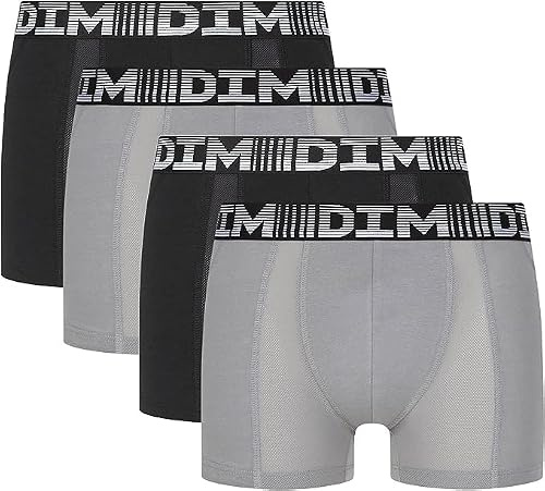Dim Boxer Homme 3D Flex Air Respirabilité & Liberté De Mouvement x4