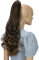 CAISHA 60cm Haarteil Ponytail Zopf Pferdeschwanz Haarverlängerung Voluminös Leicht Gewellt Braun Mix H520