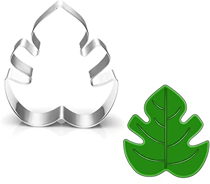 Monstera Leaf Cookie Cutter-3.1 inch-Biscui Cookie Cutters Molds for Green Baby Shower Wedding Engagement Birthday Party