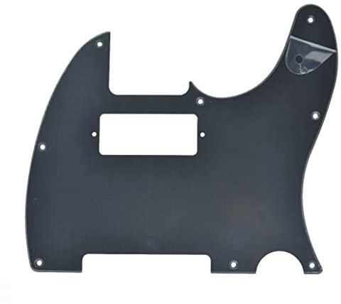 KAISH Tele Style Pickguard Gitarre Plektrumschutz Kratzplatte mit Mini-Humbucker-Tonabnehmerloch für Tele/Telecaster, mattschwarz