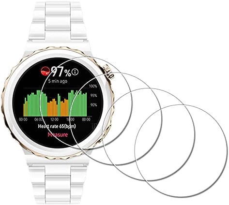 iDaPro [4Pcs para Protector de pantalla HUAWEI Watch GT 3 Pro GT3 Pro 43mm,vidrio templado,Dureza 9H,Antiarañazos,Antiburbujas,Antihuellas,Ultra delgado,Fácil instalación