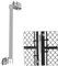 GearHill Automatic Gate Closer with Heavy Duty Steel Bar, Self Closing Gate Hinges Ideal for Metal Gate in The Outdoors Like in The Backyard, Dog Pool Fence (Silver)