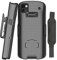 Schutzhülle + Handschlaufe + Gürtelclip für Zebra TC53 TC58 Mobile Computer-Scanner, Nakedcellphone Slim Hard Shell Cover mit Ständer und [Drehbarer,Ratsche] Gürtel-Hüftholster Halter Combo – Schwarz