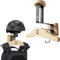 OneTigris Helmet Stand, Motorcycle Helmet Holder Wall Mount, Multifunctional Gear Organizer for Motorbike/Bike/Jacket/Bags/Tactical Gear, 40kg Capacity