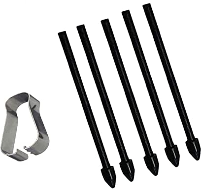 Sostituzione punte penna S per Samsung Galaxy Tab S9 / Tab S9+ Plus/Tab S9 Ultra/Tab S8 S8+ Ultra/Tab S7 FE S7+ Plus / S23 Ultra Touchscreen Puntali della penna Touch Stylus S 5 Nero