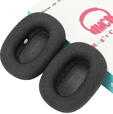 MC magic cushion Airpods Max Ohrpolster, Transparenzmodus und Geräuschunterdrückungsmodus, Sound näher am Original, magnetische Installation, unterstützt Wasserwäsche, Schwarz