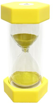 Sanduhr, Kinderuhr, Sanduhr Set Kinder, Zähneputzen Sanduhr, Timer können in Klassenzimmern, Küchen, Wohnungen, Büros und auch als dekorative Timeruhr, 3 Minuten, Gelb