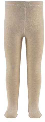 Sterntaler Strumpfhose uni - Baby und Kinder Strumpfhose mit hohem Baumwollanteil (90%) - hautsympathisch - bequeme Passform - pflegeleicht -Babykleidung ab Geburt - Größe 128, Farbe natur melange