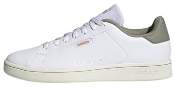 adidas Men's Urban Court Shoes, FTWR White/Silver Pebble/Focus Orange, 8.5 UK