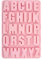 ANXJLEO Silikonform Buchstaben, Gießform Buchstaben Silikon, A-Z Alphabet Silikonformen Gießformen Buchstaben Groß, Buchstaben Backform Schokoladenform Seifenform Epoxidharz Formen (Rosa)