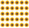 Rebanky 30 Stück Blumen Magnete Kühlschrank Sonnenblume Magnete 3D Kleine Kühlschrankmagnete Blumen Schöne Sonnenblumen Kühlschrankmagnete für Magnettafel, Küche, Kühlschrank, Büro