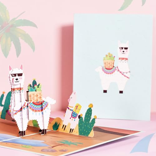 scicent Geburtstagskarte Mann 3D Pop-Up Karte Kreative Gutscheinkarte zum Geburtstag Niedlicher Hund Klappkarte Lustige Grußkarten zum Valentinstag - 32208