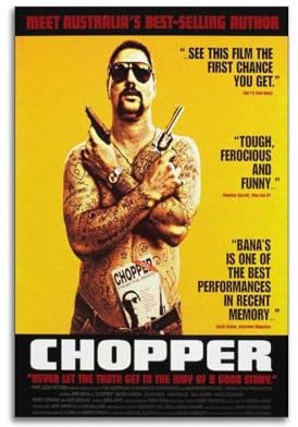 NUSLNG Movie Chopper Poster Decorative Canvas Poster Wall Art Decor Living Modern Family Bedroom Decoration Posters 12x18inch(30x45cm) Unframe-style