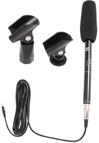 BIUDECO 1satz Outdoor Interview Mikrofon Für Live-Streaming Und Aufnahme Tragbares Kameramikrofon Für Smartphones Und DSLR-kameras Mikrofon Mit Exzellentem Schallschutz Und
