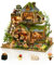 Cuteefun Maquette Maison Miniature pour Adulte à Construire, Mini Maison de Poupée avec LED, Artisanat en Bois et Adolescents à Construire, Anniversaire, Cadeau de Noël (Aventures en Forêt)