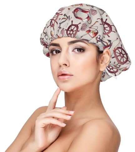 lifebuoy anchor rudder Silk Bonnet for Sleeping Women Men - Adjust Satin Bonnet for Sleeping, Soft Comfrt Hair Bonnet for Sleeping