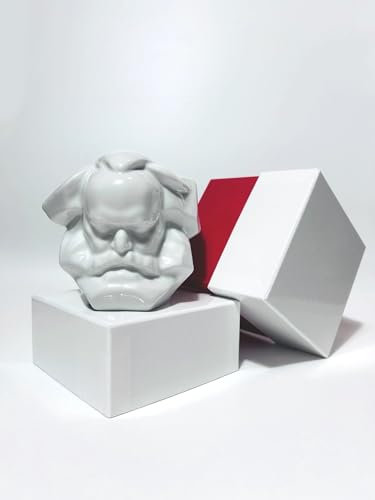 Twusch Spardose Karl Marx weiß glasiert