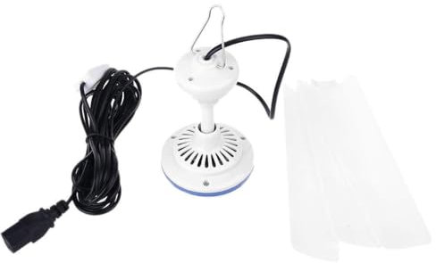 THINCAN Electric fan,Electric E-Bike Powered C13 Plug 48V 60V 19.6 Tent Ceiling Fan Camping Hanging Fan with 4.8m Cable