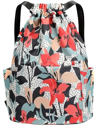 Reise-Tasche mit Kordelzug, Turn-Rucksack, wasserdicht, große Kapazität, Aufbewahrungstasche für Herren, zum Schwimmen, Reisen, Geschäftsreisen, Arbeitsplatz, Freizeitveranstaltungen, Strandpartys