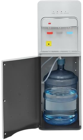 5-Gallonen Elektrisch Heißes und Kaltes Trinkwasser Boden Stehend Wasserspender mit Heiß-, Raum- Kaltauslauf, Bodenbeladung, Bodenbeladung für 5-Gallonen-Flaschen für die Zubereitung von Erfrischungsg