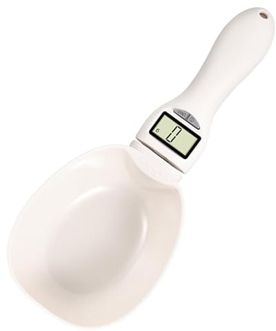 Kitchen Scales Measuring Spoon - Electronic Weighing Spoon Digital Pet Food Scale Measuring Cup, 800g Capacity for Baking, Cooking | Dog Cat Food Weighing