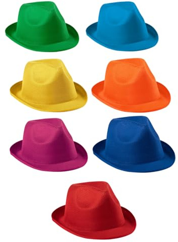 Genérico 10 Sombreros Fiesta Hora Loca – Accesorios Boda Fiesta Photocall – Sombrero Colores Surtidos Adulto Cotillón