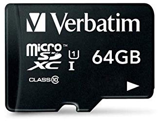 Verbatim MicroSDXC UHS-I 64 Go Classe 10 avec Lecteur de Cartes USB
