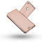 Radoo Funda Huawei P8 Lite 2017, Slim Case de Estilo Billetera Carcasa Libro de Cuero,PU Leather con TPU Silicona Case Interna Suave [Cierre Magnético] para Huawei P8 Lite 2017 (Oro Rosa)
