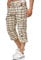 Indicode Herren Nicolas Check 3/4 Cargo-Shorts inkl. Gürtel | Herrenshorts aus Baumwolle Fog Check, S