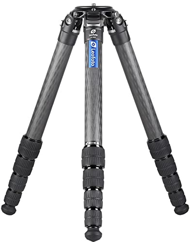 Leofoto - Summit - Carbon Tripod - Max. Height: 154 cm - Min. Height: 8 cm - For Larger, Heavy Cameras and Lenses - Light Weight - LM-365C - Black