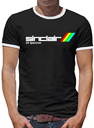 TShirt-People Sinclair ZX Spectrum Kontrast T-Shirt Herren M Schwarz