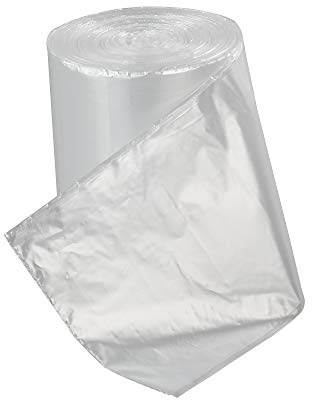 Cadineer Clear Bin Liners Bags, Plastic Kitchen Trash Bag, 100 Bags (20 L)