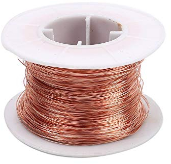Pure Kupferdraht, 0,4/0,5/0,8 mm 250g T2 Blanker Reines Kupfer Basteldraht, DIY Craft Weicher Nackter Kupfer Draht mit Gute Wärmeleitfähigkeit und Korrosionsbeständigkeit(zufällig rollen) (0.8mm 250g)