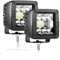 AUXTINGS 2 unidades 7,8 cm 42 W rampa de faro led, 12 V 24 V lámpara de trabajo led, proyectores luz de trabajo para offroad coche, camiones SUV ATV 4 x 4 tractor barco, 6000 K luz antiniebla