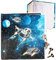 alles-meine.de GmbH Tagebuch mit Schloss - Weltraum - Space - Raumschiff - blanko weiß - Dickes Buch gebunden - 96 Seiten - für Geheimnisse Reisetagebuch/Notizbuch - 2 SCHL..