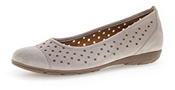 Gabor Damen Klassische Ballerinas, Frauen Flats,Ausgehschuhe,Abendschuhe,Slip-ons,Freizeitschuhe,sportlich,Women's,Lady,Visone,38 EU / 5 UK