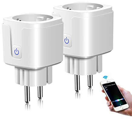 AIMENGTE WLAN Steckdose,Smart Apple Homekit Steckdose funktioniert mit Alexa,Siri,Fernsteuerung, Sprachsteuerung Timer & Zeitpläne
